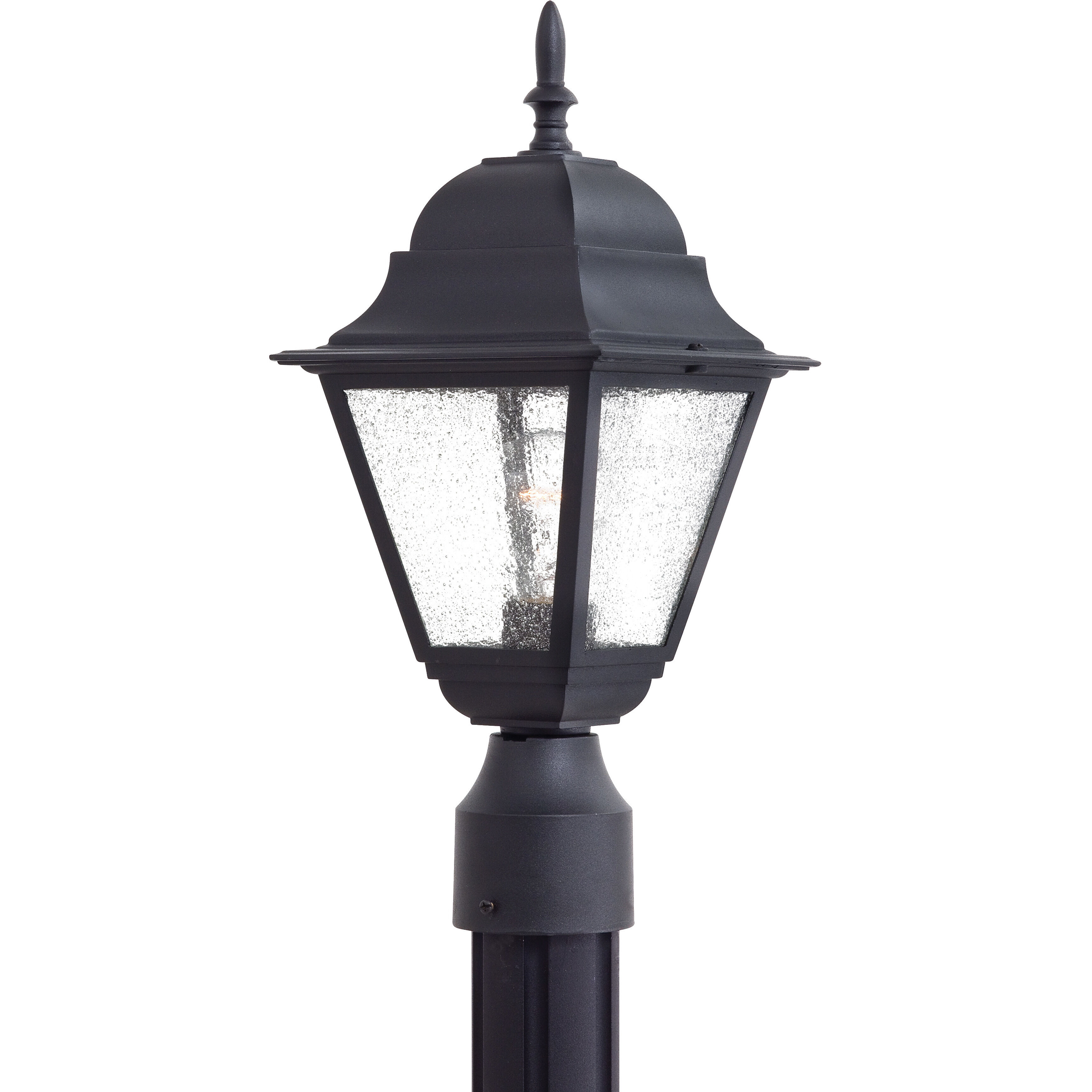 Bay Hill 1 Light 16.75 inch Coal Outdoor Post Mount Lantern, The Great Outdoors