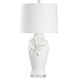 Savoir Faire 24 inch 100.00 watt White/Cream Table Lamp Portable Light