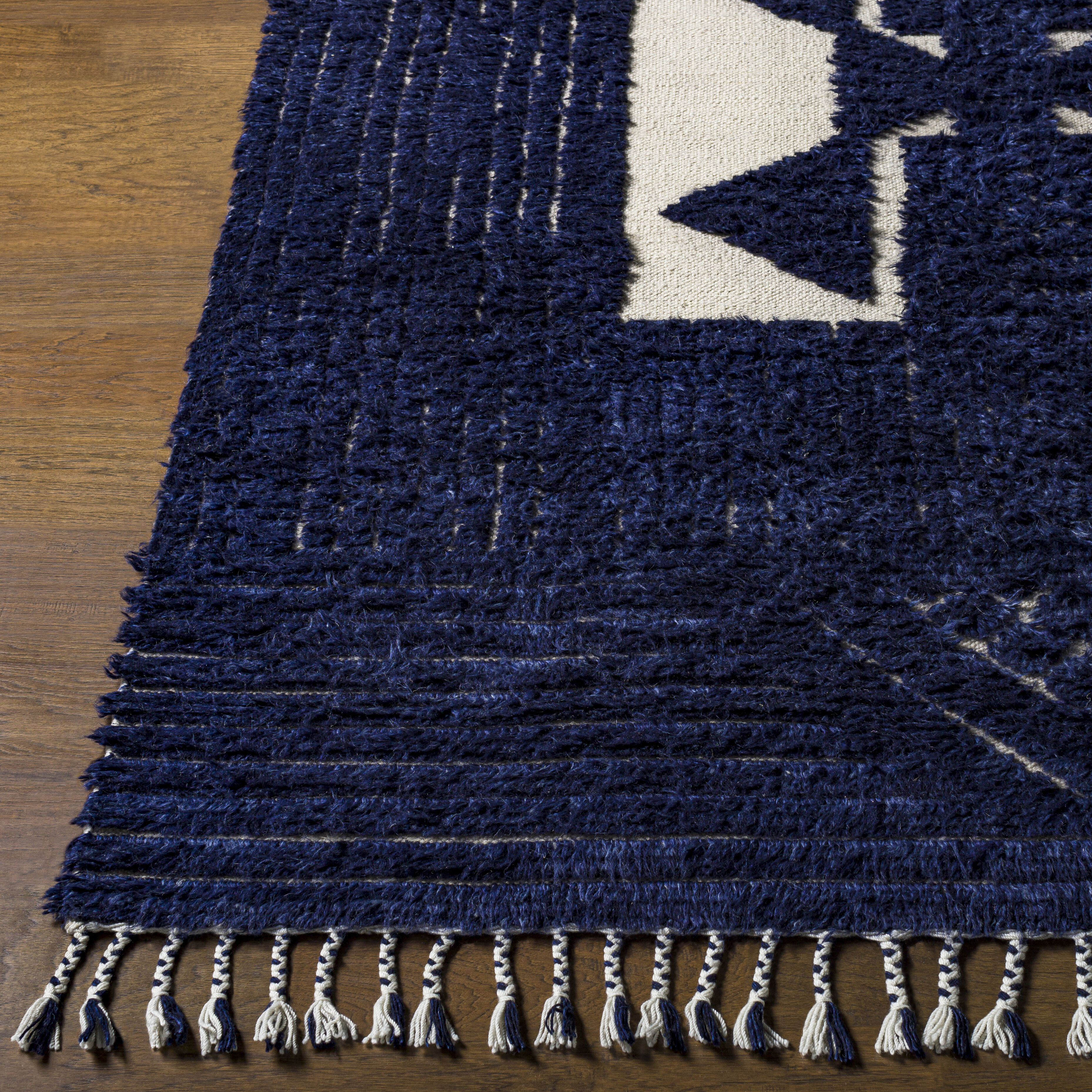 Sahara 120 X 96 inch Cream Rug in 8 x 10, Rectangle