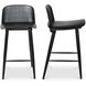 Looey 34 inch Black Counter Stool