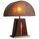 Natural Mica 25 inch 40.00 watt Espresso and Weathered Brass Table Lamp Portable Light