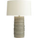 Homer 32 inch 150 watt Celadon Wash and Nickel Table Lamp Portable Light