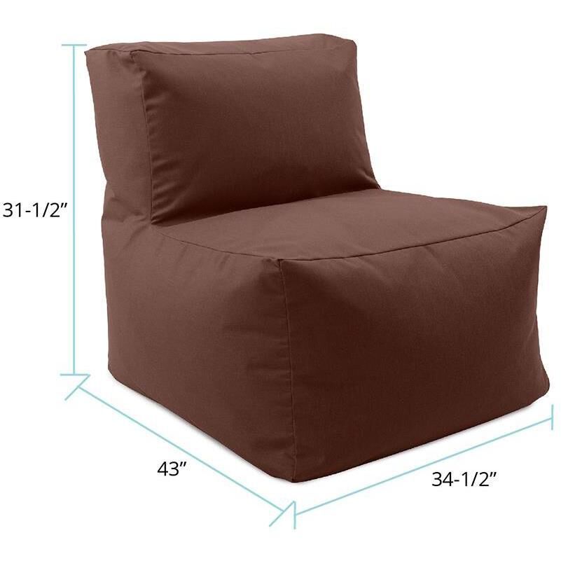 Seascape Chocolate Outdoor Pouf Chair