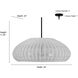 Natora 5 Light 24 inch Matte Black Pendant Ceiling Light