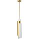 Enzio 1 Light 6 inch Brushed Gold Pendant Ceiling Light