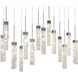 Minx 14 Light 10 inch Antique Nickel Multi-Light Pendant Ceiling Light