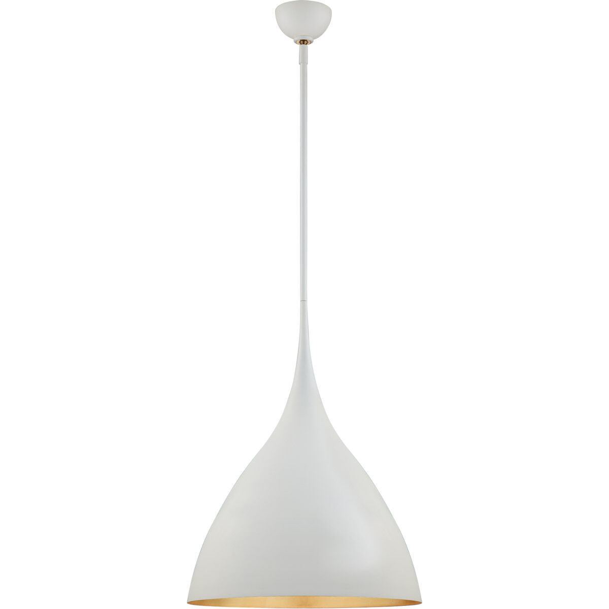 Visual Comfort AERIN Agnes 1 Light 18 inch Plaster White Pendant Ceiling Light, Medium ARN5351PW - Open Box