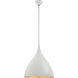 Visual Comfort AERIN Agnes 1 Light 18 inch Plaster White Pendant Ceiling Light, Medium ARN5351PW - Open Box