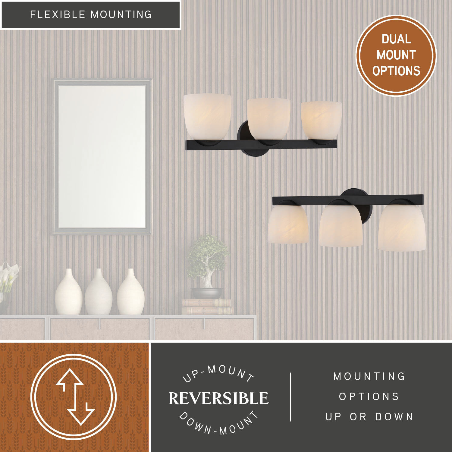 Bosworth 3 Light 22 inch Matte Black Bathroom Light Wall Light