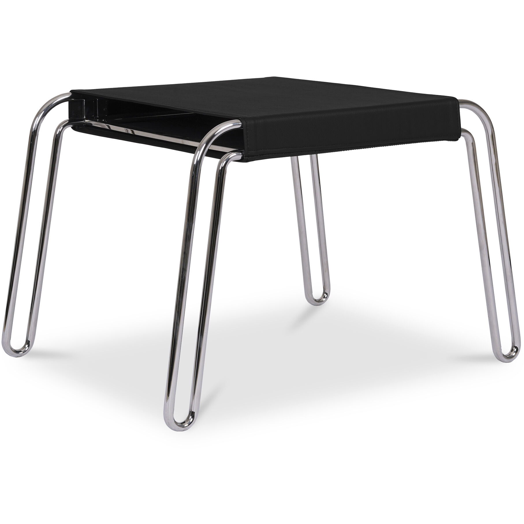 Petra 18 inch Black Accent Stool