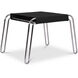 Petra 18 inch Black Accent Stool