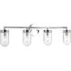 Signal 4 Light 33.5 inch Polished Chrome Bath Vanity Wall Light