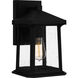 Satterfield 1 Light 13 inch Matte Black Outdoor Wall Lantern