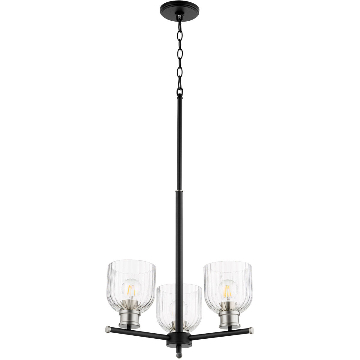 Monarch 3 Light 19.00 inch Chandelier
