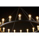 Paxton 16 Light 42 inch Noir and Aged Brass Chandelier Ceiling Light