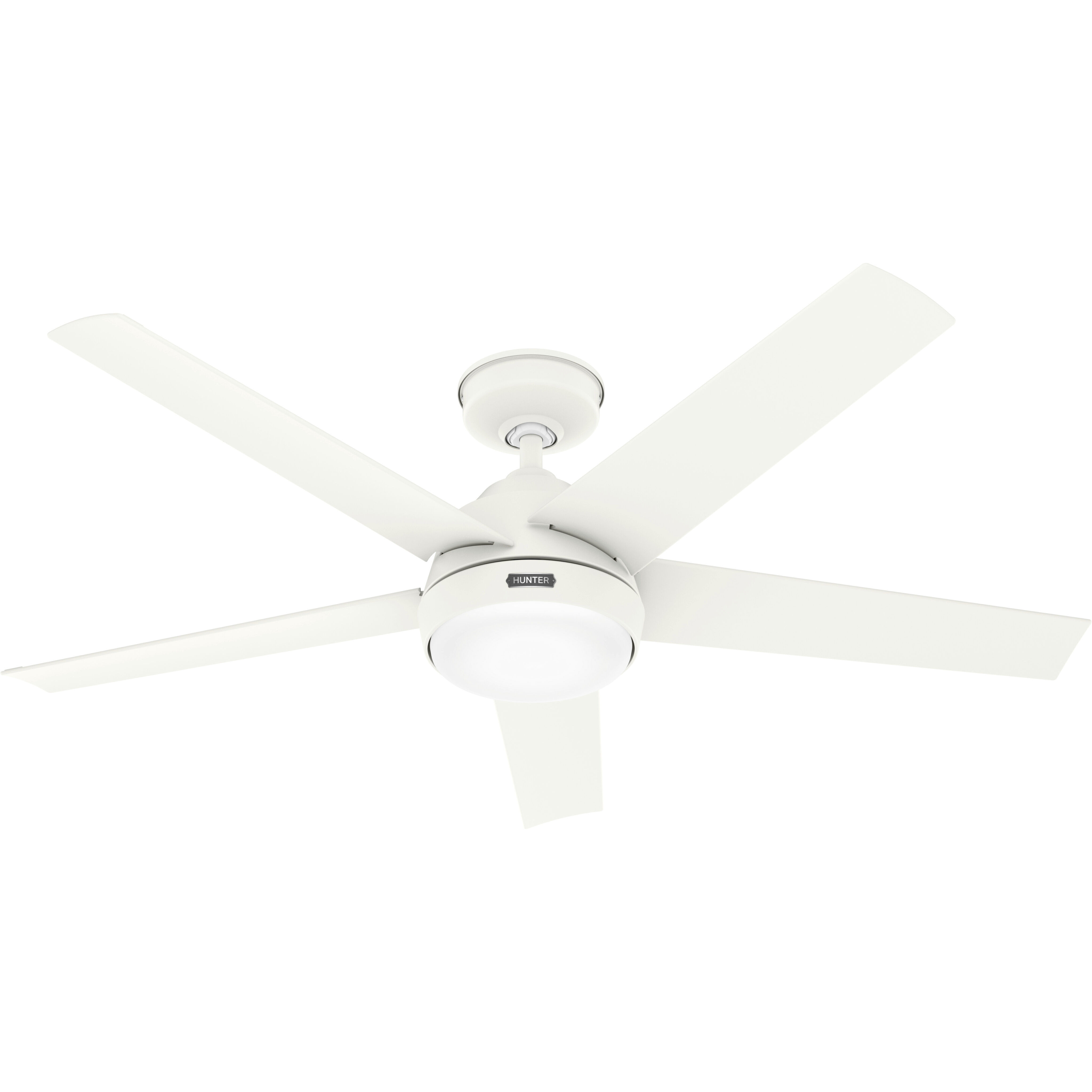 Skyflow 52 inch Matte White Outdoor Ceiling Fan