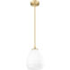 Oren 1 Light 8 inch Modern Gold Pendant Ceiling Light