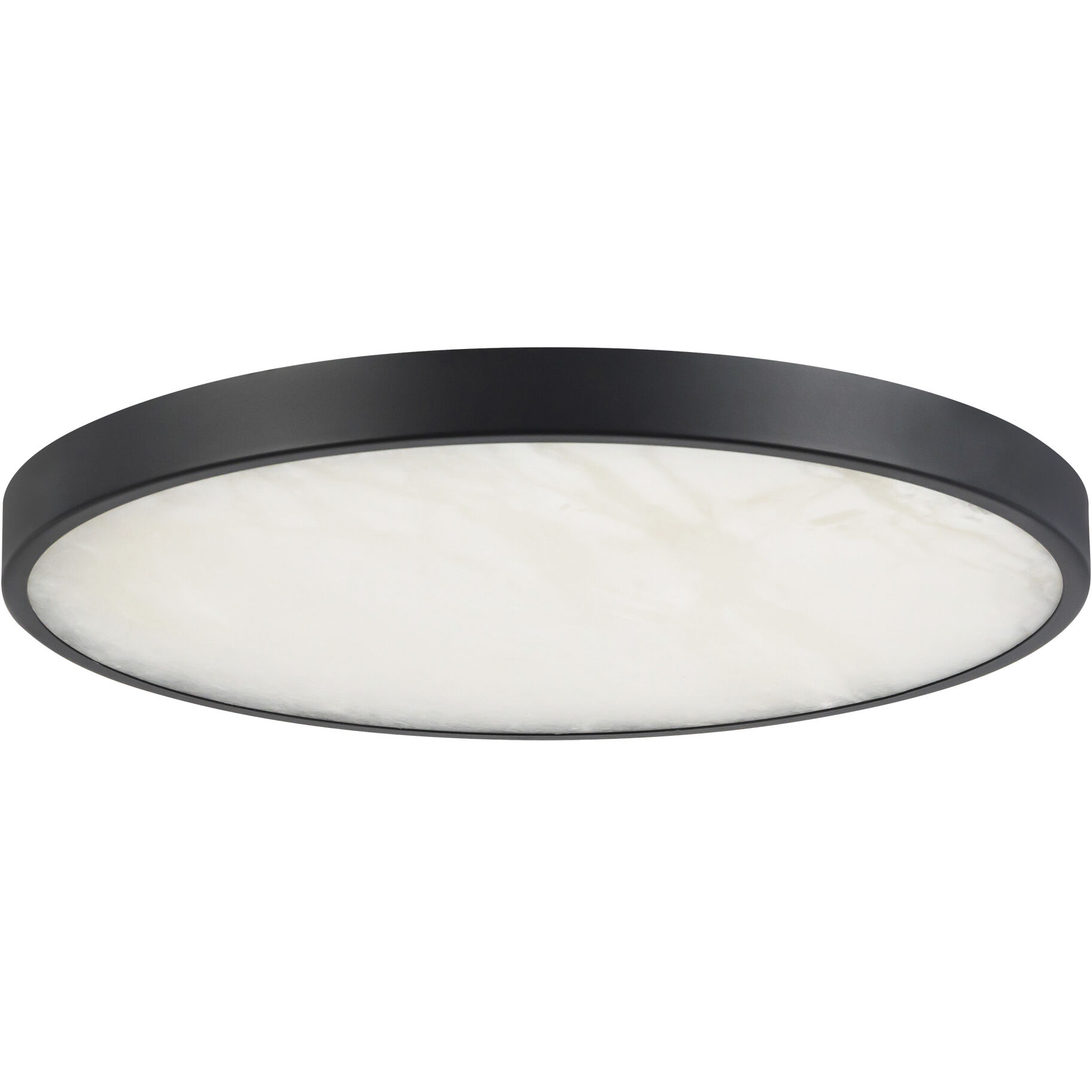 Alora Mood Evelyn 11.88 inch Matte Black and Alabaster Flush Mount Ceiling Light