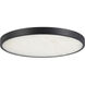 Alora Mood Evelyn 11.88 inch Matte Black and Alabaster Flush Mount Ceiling Light