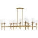 Vista 16 Light 60 inch Burnished Brass Chandelier Ceiling Light