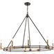 Talia 8 Light 42 inch Oil Rubbed Bronze Linear Chandelier Ceiling Light