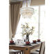 Emilia 4 Light 15 inch Satin Gold Pendant Ceiling Light