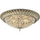 Andalusia 4 Light 17 inch Aged Silver Flush Mount Ceiling Light
