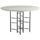 Enito 48 inch Smoke Oak Wood and Blackened Iron Entry Table