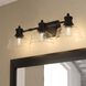 Beloit 3 Light 25.5 inch Matte Black Bathroom Light Wall Light