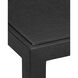 Verona 24 X 22 inch Black Lacquered Linen and Champagne End Table
