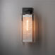 Polaris 1 Light 16.4 inch Coastal Black and Coastal Silver Outdoor Sconce, Large
