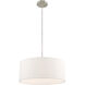 Clark 1 Light 18 inch Brushed Nickel Pendant Chandelier Ceiling Light