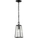Meditterano 1 Light 5 inch Matte Black Outdoor Pendant