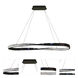 Oakley LED 40 inch Black Dining Chandelier Ceiling Light