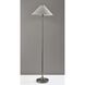 Esme 60 inch 60 watt Brushed Steel Floor Lamp Portable Light