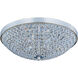 Glimmer 4 Light 15 inch Plated Silver Flush Mount Ceiling Light