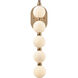 Mod 5 Light 6.75 inch Satin Brass Sconce Wall Light