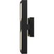 Sunrize LED 15 inch Sand Black Outdoor Wall Sconce