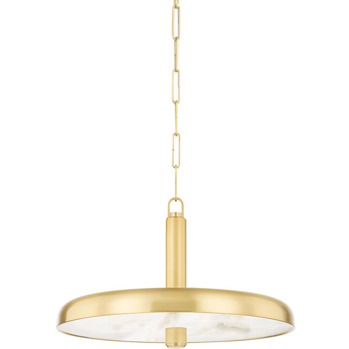 Reynolds LED 19.75 inch Aged Brass Pendant Ceiling Light