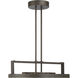 Tribeca LED 20 inch Smoked Iron And Soft Brass Semi Flush And Pendant Ceiling Light