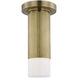 Thomas O'Brien Ace LED 3.5 inch Hand-Rubbed Antique Brass Monopoint Flush Mount Ceiling Light