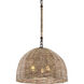 Huxley 3 Light 24 inch Textured Bronze Chandelier Ceiling Light