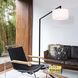 Stretch 75 inch 60.00 watt Matte Black Arc Floor Lamp Portable Light