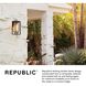 Coastal Elements Republic Outdoor Wall Mount Lantern in Oil Rubbed Bronze, Non-LED, Estate Series