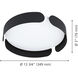 Valcasotto 1 Light 14 inch Black Flush Mount Ceiling Light