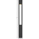 Atlantis 12v 50.00 watt Satin Black Landscape Path Bollard, Square