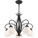 Brookside 5 Light 26 inch Black Chandelier Ceiling Light