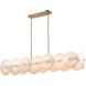 Tallulah 8 Light 58.25 inch Lacquered Gold Linear Chandelier Ceiling Light