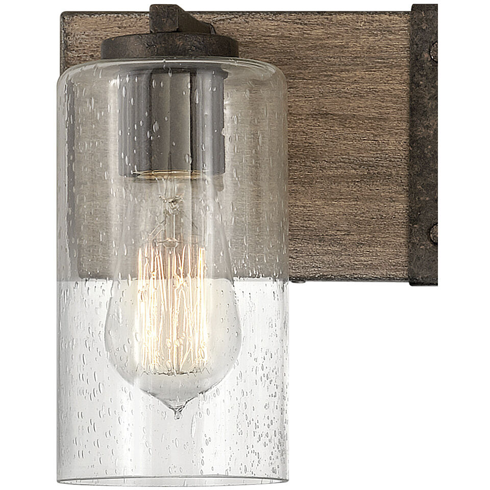 Sawyer 4 Light 30.75 inch Sequoia with Iron Rust Vanity Light Wall Light