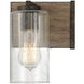 Sawyer 4 Light 30.75 inch Sequoia with Iron Rust Vanity Light Wall Light